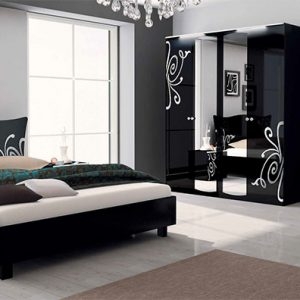 Спальня «БОГЕМА» Чорний глянець