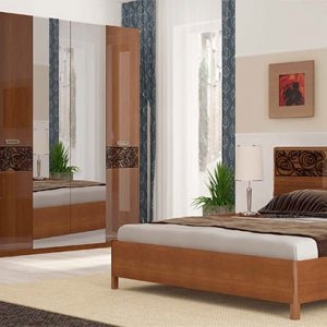 Спальня «ФЛОРА» Вишня Бюзум